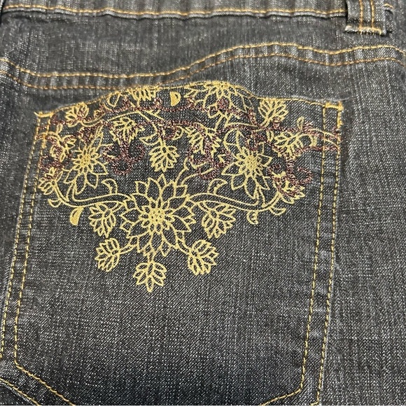 KIKIT Denim Jeans Bootcut Embroidered Embellished size14 - Picture 10 of 16